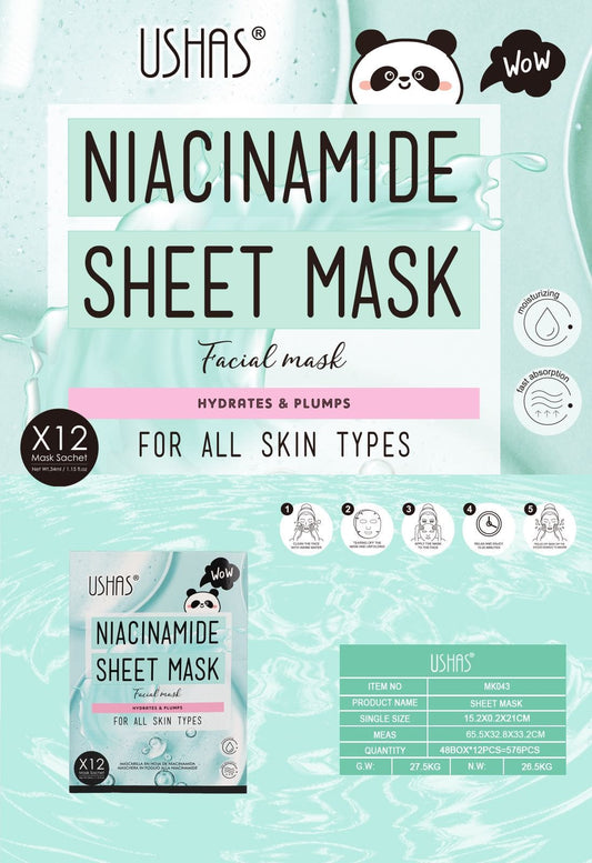 MASCARILLA FACIAL CON NIACINAMIDE